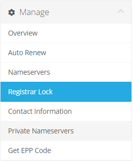Registrar Lock